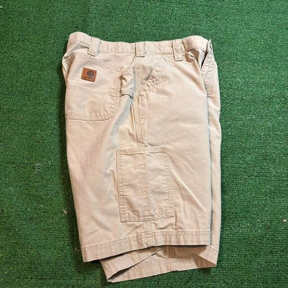 Carhartt Men's Tan and Cream Shorts - Picture 8 of 8